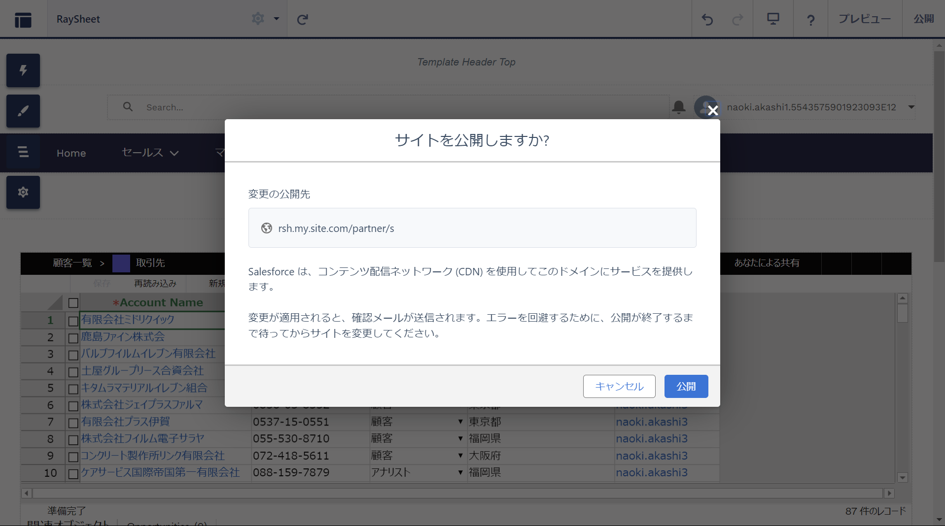 ビルダーでRaySheetPageを配置する方法 - RaySheet オンラインヘルプ ビルダーでRaySheetPageを配置する方法 - RaySheet オンラインヘルプ